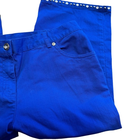 Hearts of Palm Cobalt Blue Long Bermuda Shorts - 8P - Picture 3 of 9